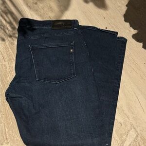 Boss Men's Deep Blue Straight Jeans